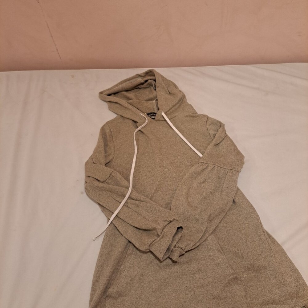 Hooded Sweatshirt with Flared Sleeves